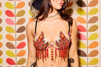 Orange Fire Carnival Bra